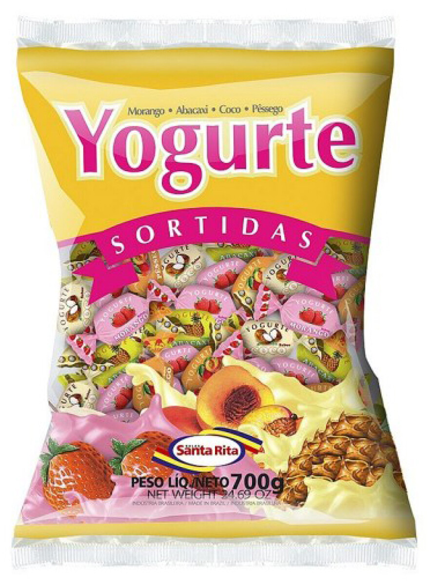 CARAMELO SANTA RITA 600G/120U YOGUR SURTIDO 