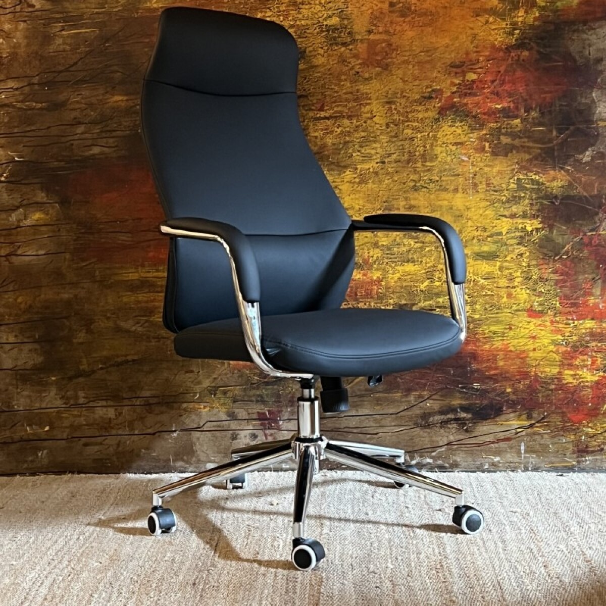 Silla De Oficina Rt-5691-21 Negro - Negro 