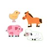 Puzzle x4 3, 4, 5 y 6 Pcs Granja