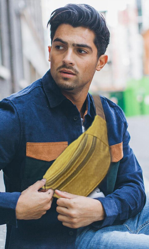 RIÑONERA KOUSSI CANVAS KAKI