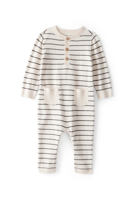 Monito de algodón, diseño a rayas Sin color