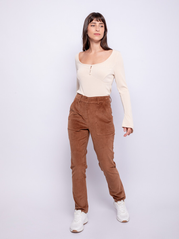 PANTALÓN SHEEN Caramelo