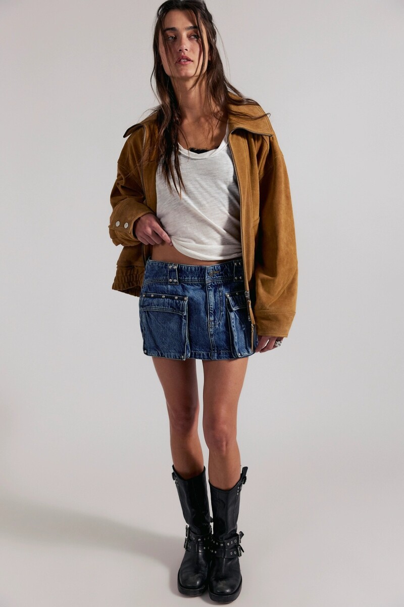 MINIFALDA DENIM HERA Azul