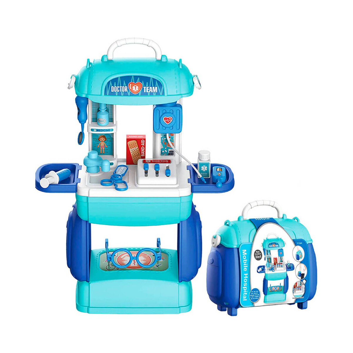 Juego De Rol Set De Doctor Hospital En Valija 23 Accesorios 
