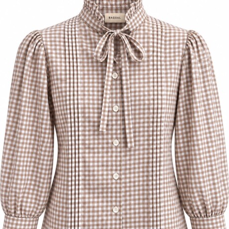 Blusa Vichy Beige