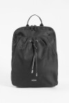 Mochila con cordón y bolsillo negro