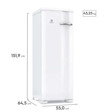 FREEZER VERTICAL FRÍO HUMEDO ELECTROLUX 215-LITROS BLANCO FE22 215L