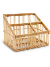 Organizador maquillaje HORNDAL 25x20cm bamboo Organizador maquillaje HORNDAL 25x20cm bamboo