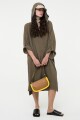 VESTIDO HOODIE Verde Militar