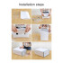Caja Organizadora Zapatos Zapatera 24 Unidades Caja Apilable Variante Color Blanco