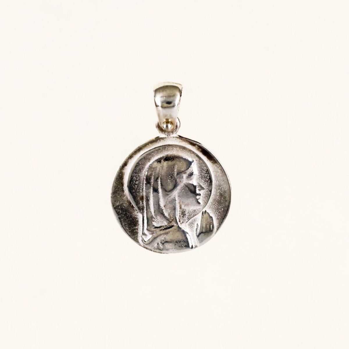 Medalla Virgen Niña Lisa - Plata 925 