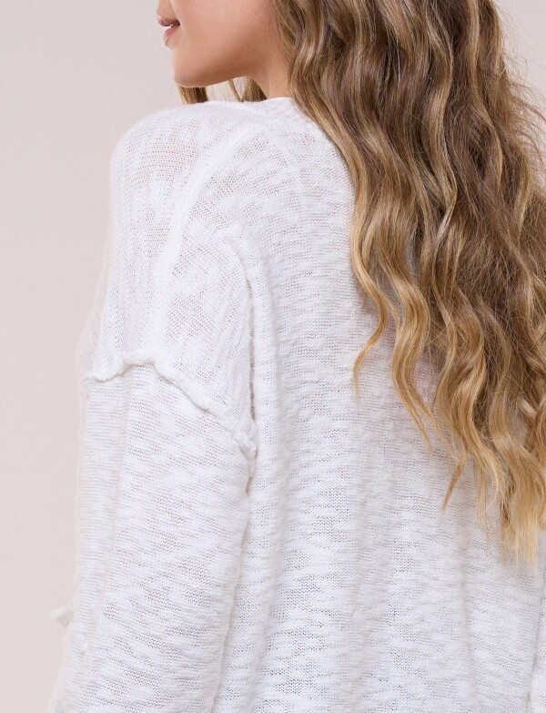 Cardigan Algodón Holgado CRUDO