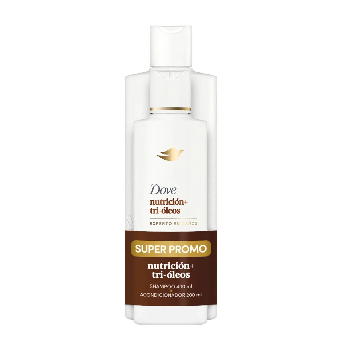 Shampoo Dove Nutrición Tri-óleos 400 Ml. + Acond. 200 Ml. 