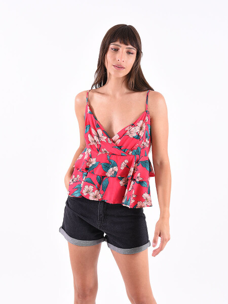 TOP FLORENTINA FUCSIA