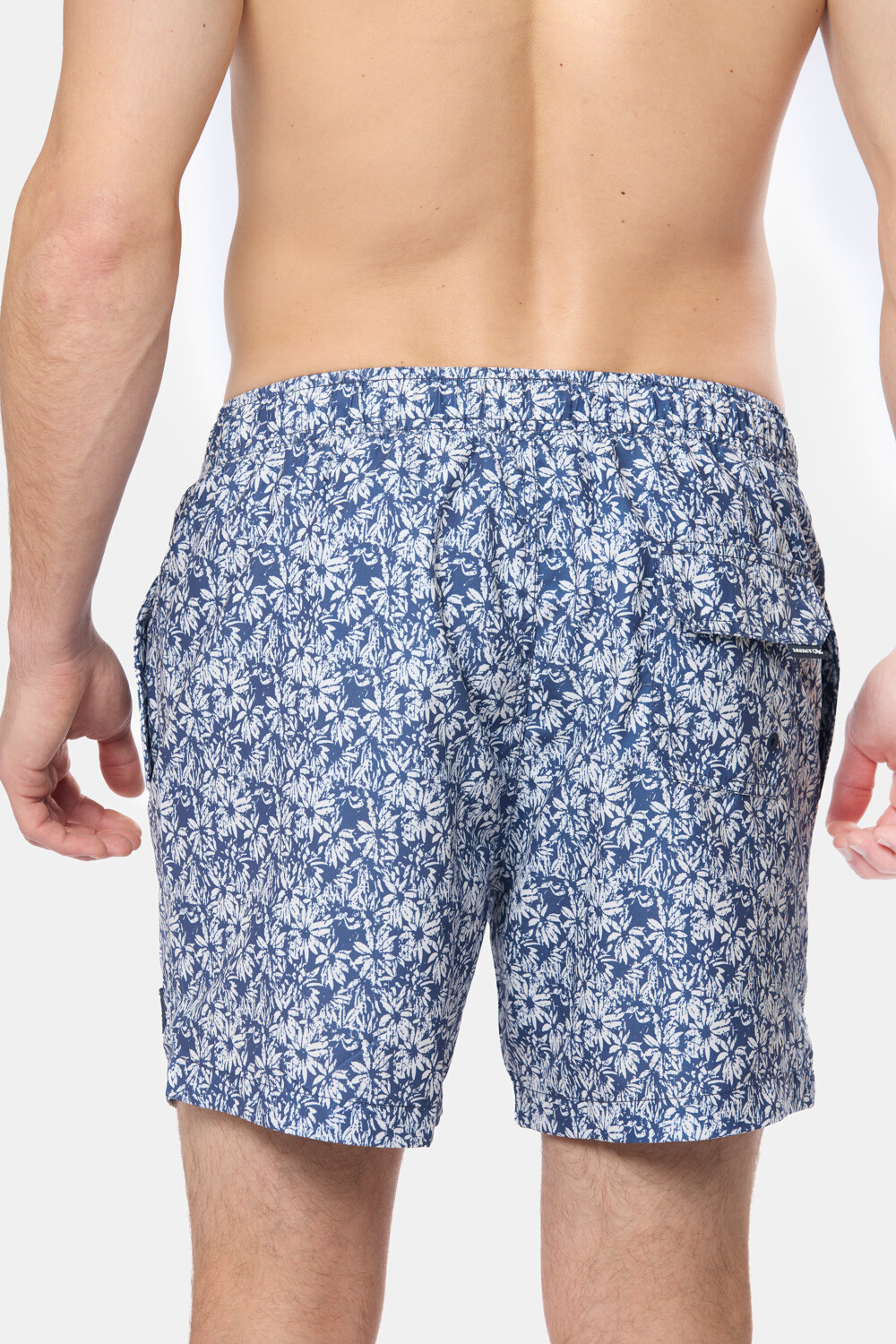 SHORT DE BAÑO ESTAMPADO Azul