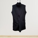 Enterito Corto De Lycra Sin Mangas NEGRO