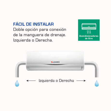 Aire Acondicionado James AAM18FTFC 18000 BTU On Off