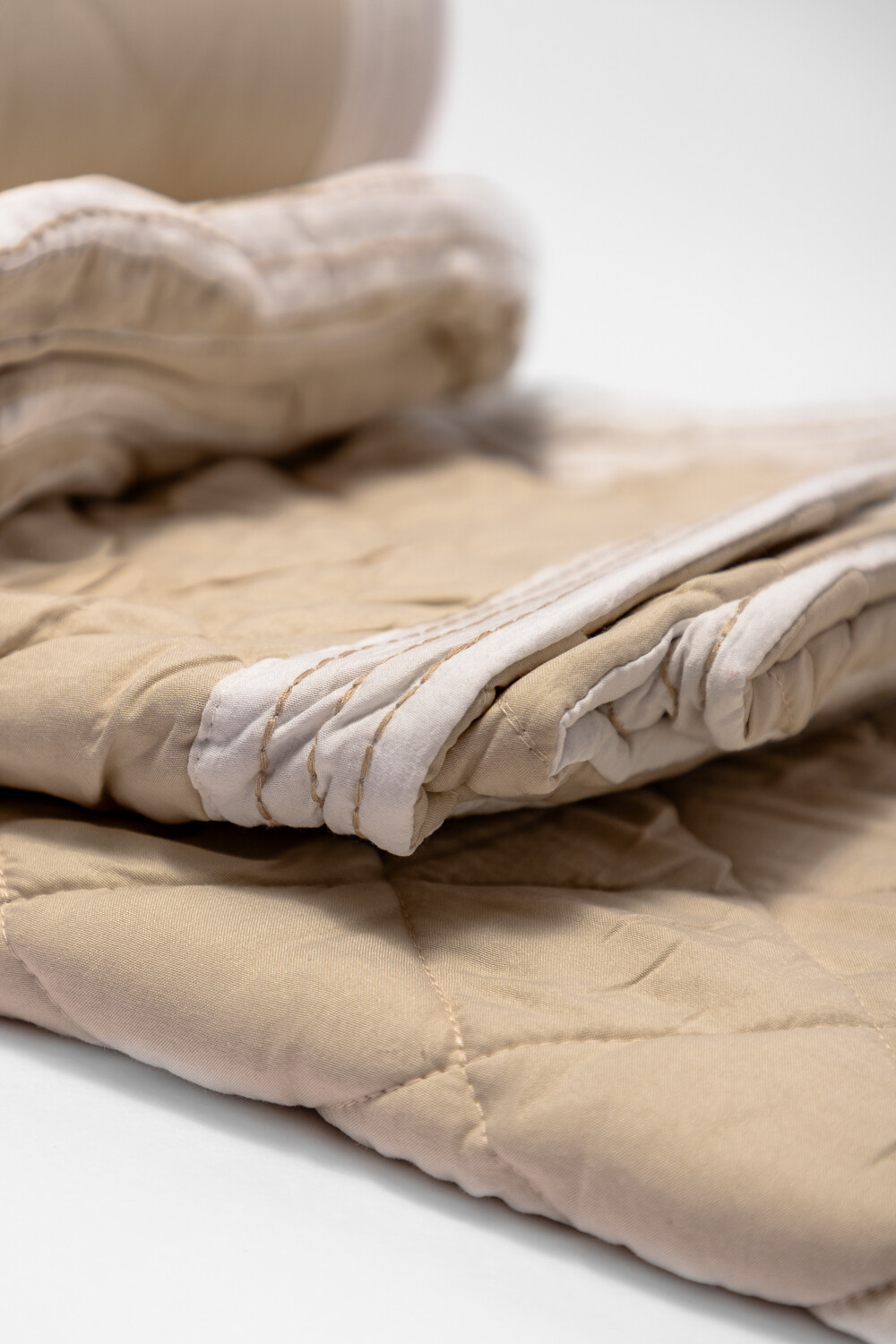 Cubrecama 2 Plazas Queen Microfibra Washed Beige