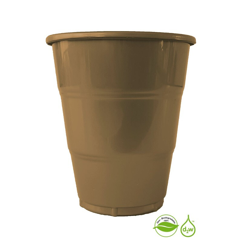 Vaso Biodegradable 210ml x10 Dorado