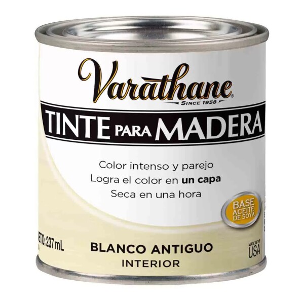 Tinte para Madera 237ml Varathane Blanco Antiguo