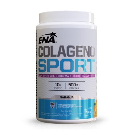 Colágeno Sport con Magnesio, Cúrcuma y Acido Hialurónico ENA 407 g Naranja