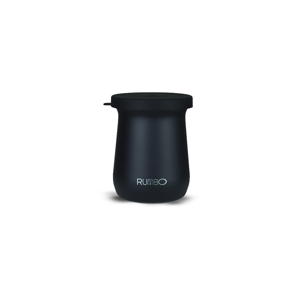 MATE ALTO RUMBO C/TAPA 260ML NEGRO 