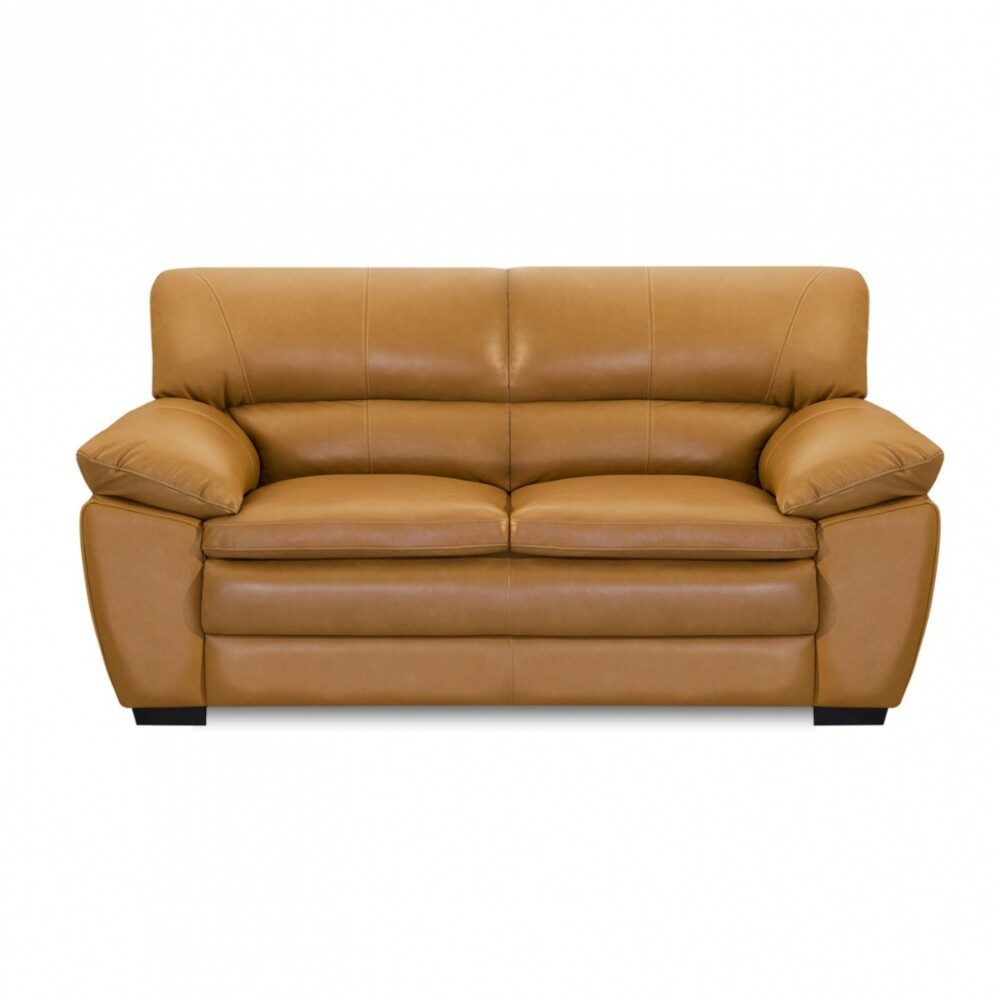 Sillón 100% Cuero - 2 Cuerpos Premium Camel