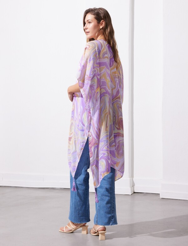 Kimono Printed LAVANDA/MULTI