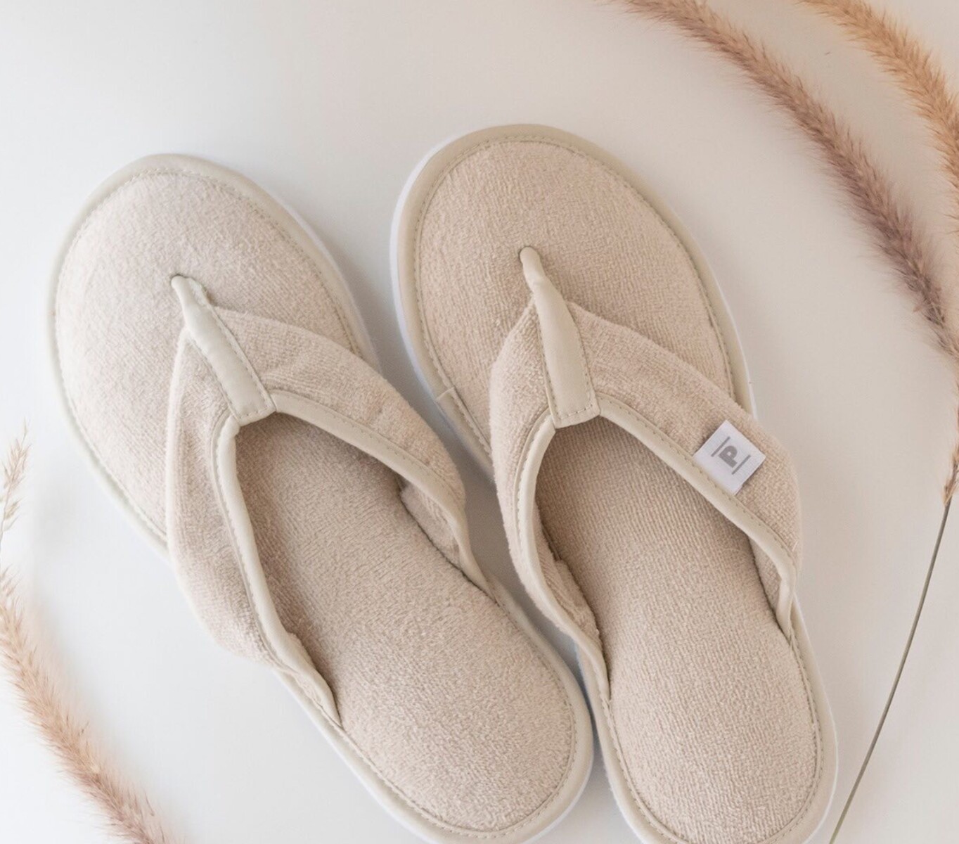Zapatilla de Cama Velour Beige - XXG 