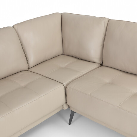 Rinconera Dakota - Cuero Básico - Chaise Izquierdo 519 Beige - (Preventa)