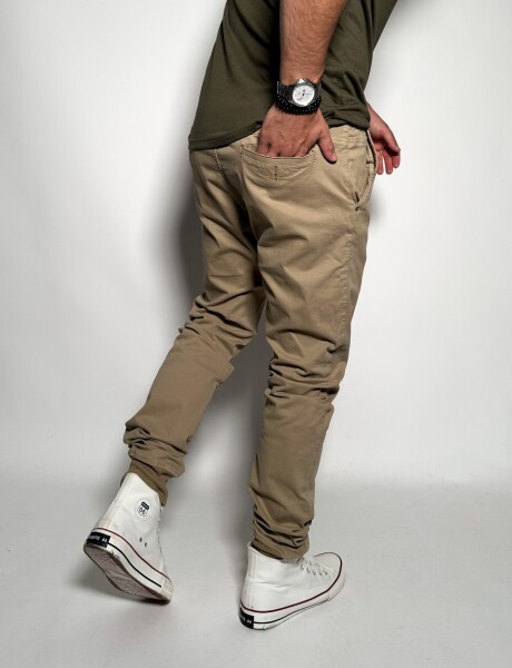 Pantalon con puño Jonas Beige