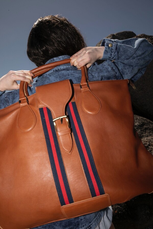 Bolso Cuero XL Ciara Nin Azul