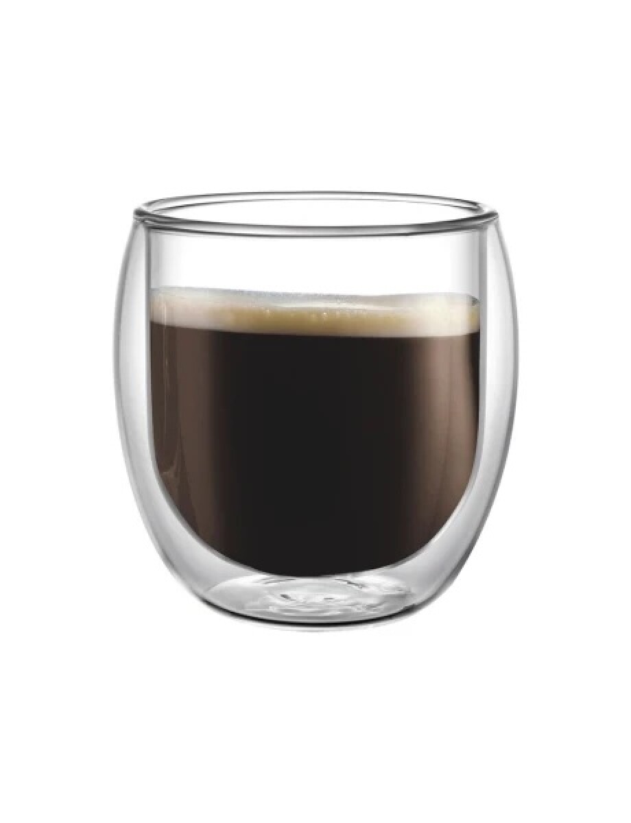Pack X2 Vasos Doble Pared 200ML Borosilicato Verena 