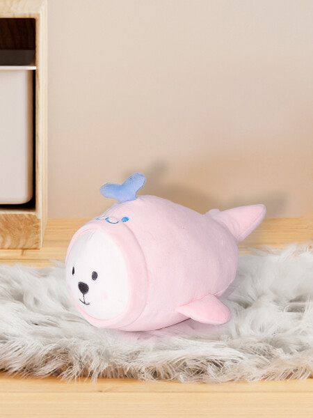 PELUCHE AVIÓN 26CM ROSADO