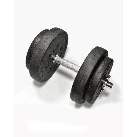 Kit 1 mancuernas cromadas + 10 kgs de pesas 4x2.5Kg