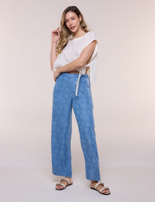 Pantalon Tencel Printed JEAN