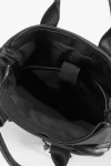 Mochila porta laptop con bolsillo fruncido negro