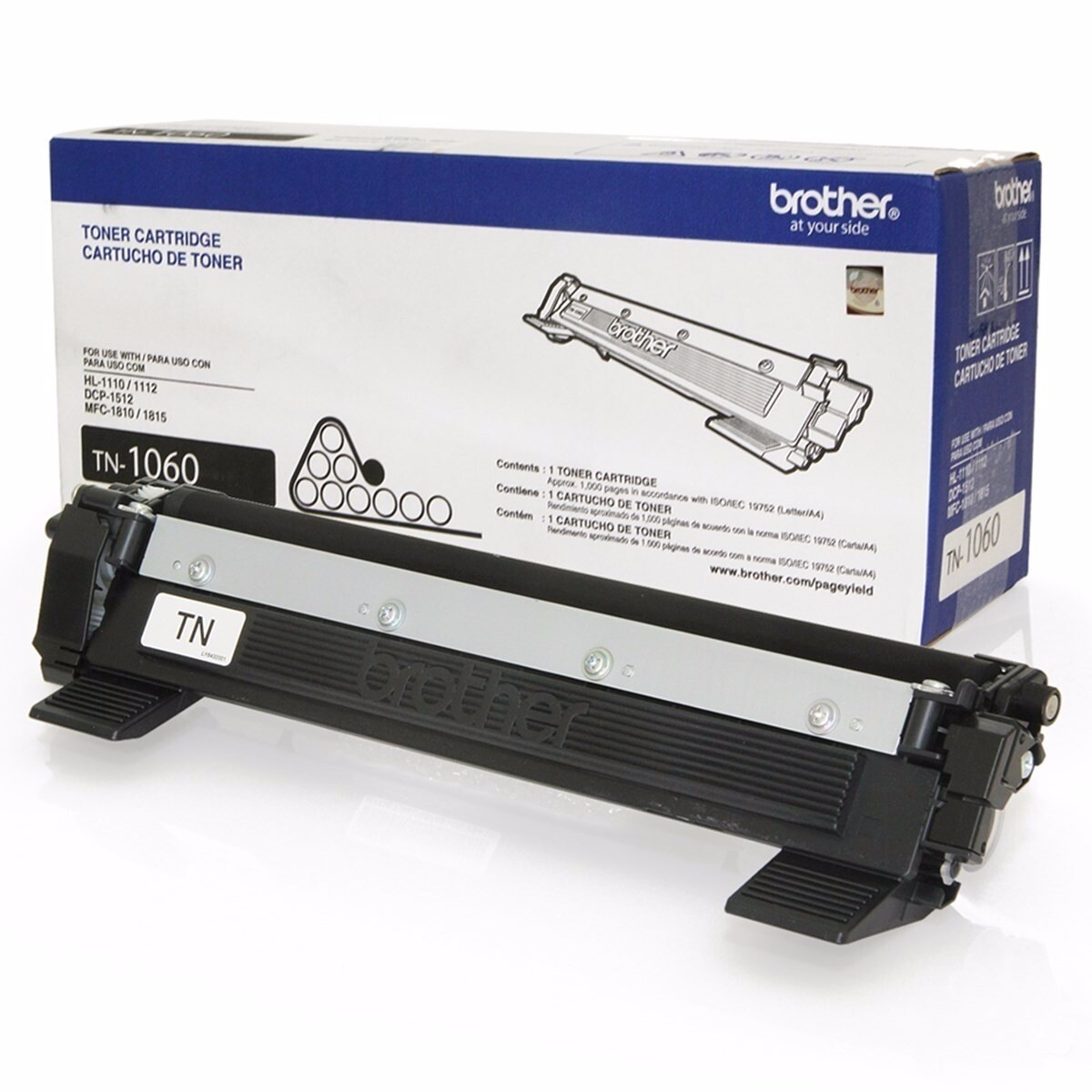 Cartucho Toner de Repuesto TN1060 para Impresora Brother HL1212N | HL1202 - Negro 