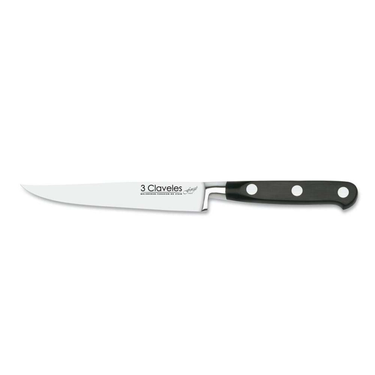 Cuchillo Chuletero Fojado Forge 12Cm - 3 Claveles 