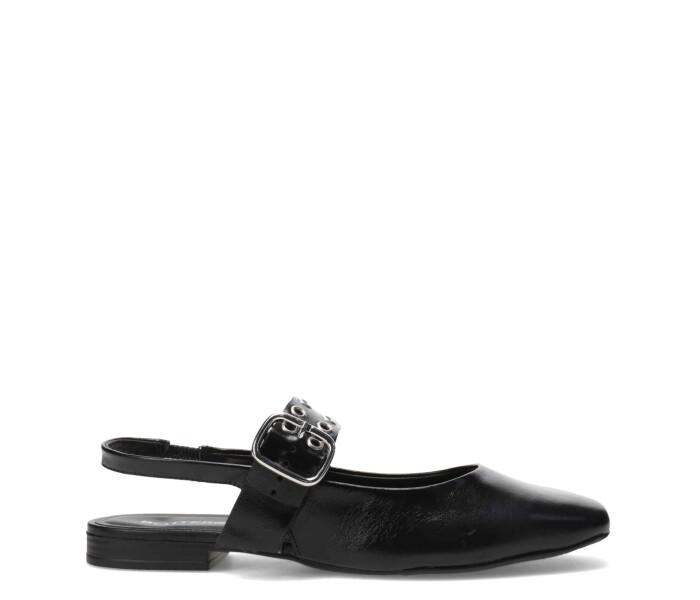 Zapato con pulsera y hebilla Preto