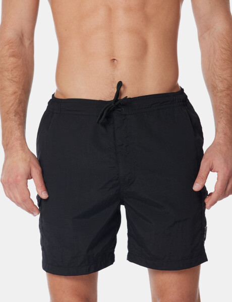 SHORT DE BAÑO CARGO Negro