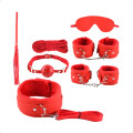 Set De BDSM Sado De 7 Piezas Rojo