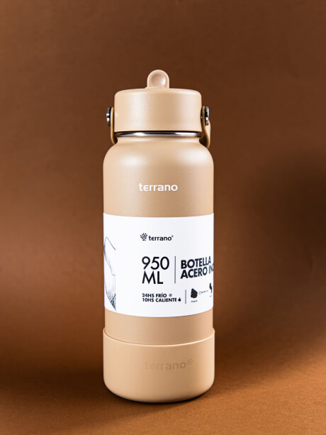 Botella Térmica con Pico 950mL. Arena