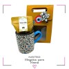 BOX TAZA + TÉ + CUCHARA Azul y Blanco