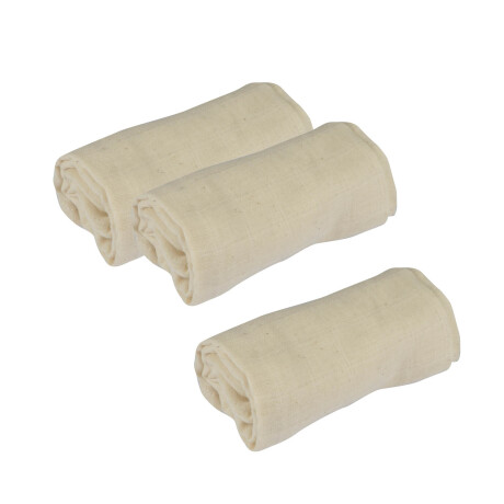 SET 3 BABITAS ALG. ORGÁNICO ALGODON NATURAL-BEIGE KIDS BEIGE