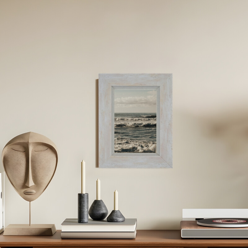 Portarretrato 10x15 textura marmol travertino MARRON CLARO VETEADO