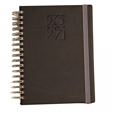 AGENDA ABEZETA 269 SETTIMANALE CON RULO TAPA GRIS OSCURO