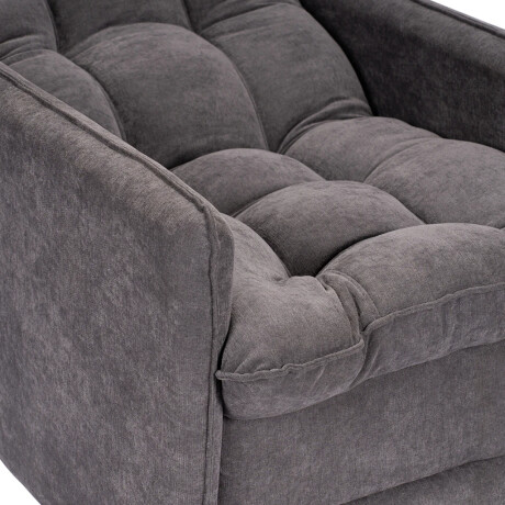 Combo Rustico Poltrona Reclinable + Puff Montreal Gris