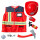 Set Disfraz Completo Bombero Policía Constructor Bombero