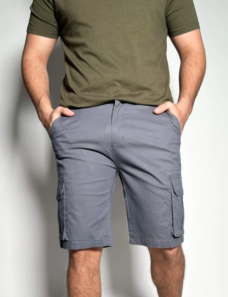 Bermuda cargo de gabardina Nairobi Topo